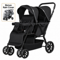 Duo Lite - Tandem Twin Compact Double Stroller with Rain Cover