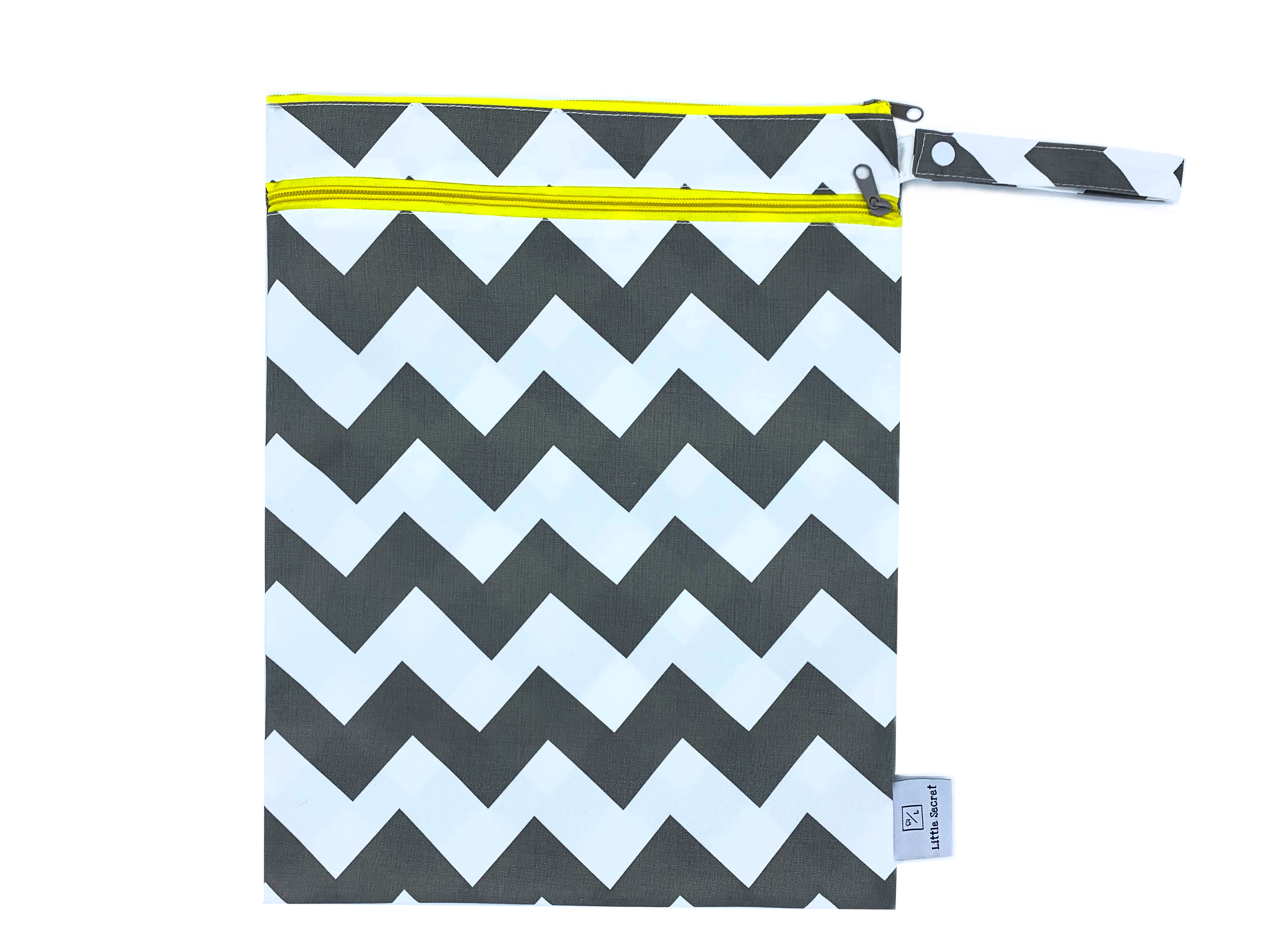 Little Secret Wet & Dry Bag Gray Chevron