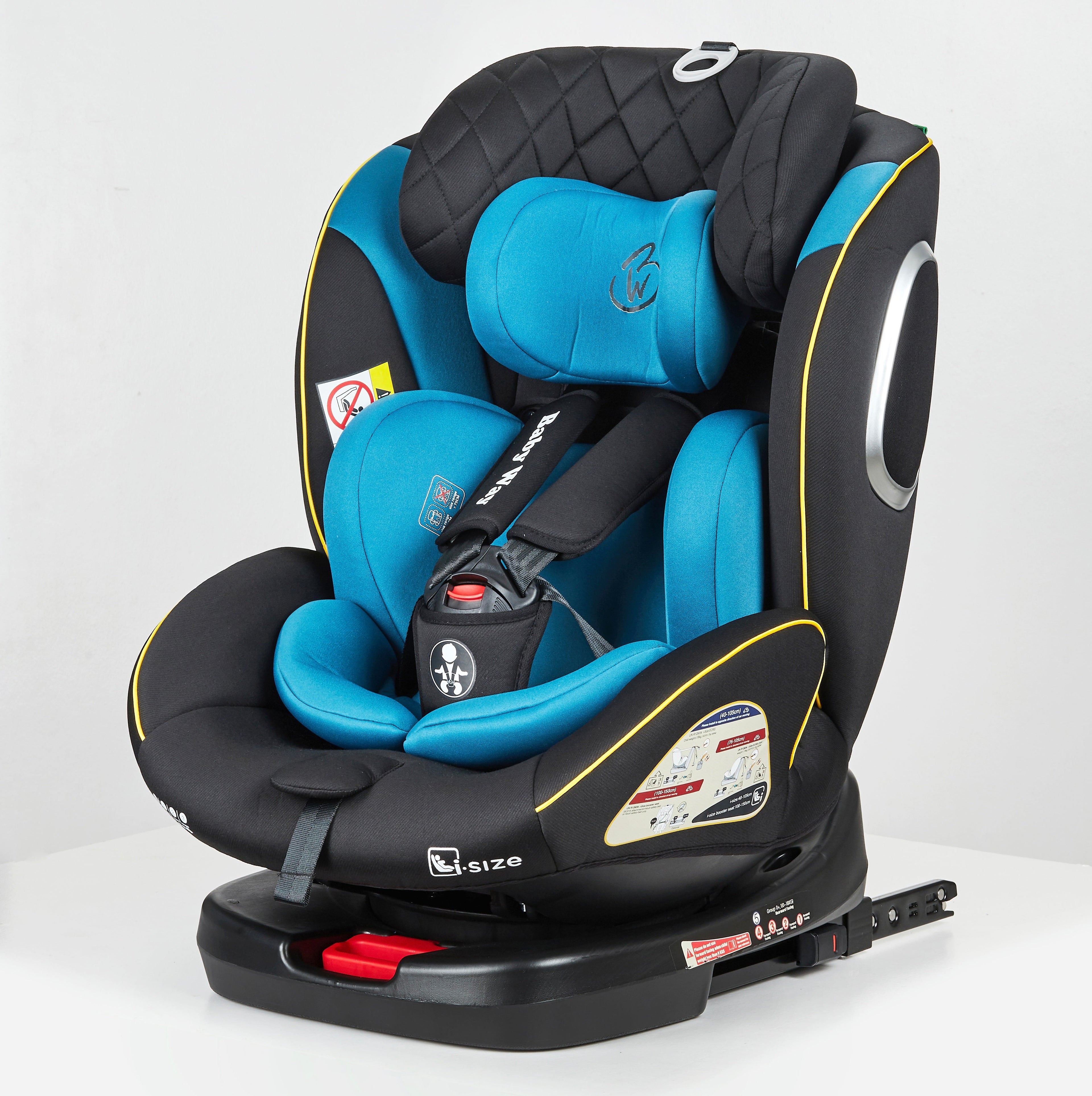 Preorder - GoldSpin BLUE i-Size 360 Rotating Convertible Car Seat with ISOFIX and TOP TETHER