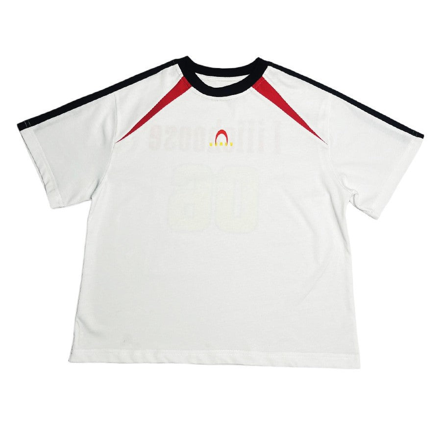 Boy's Short Sleeve Street Retro Color-Block T-Shirt for Kids
