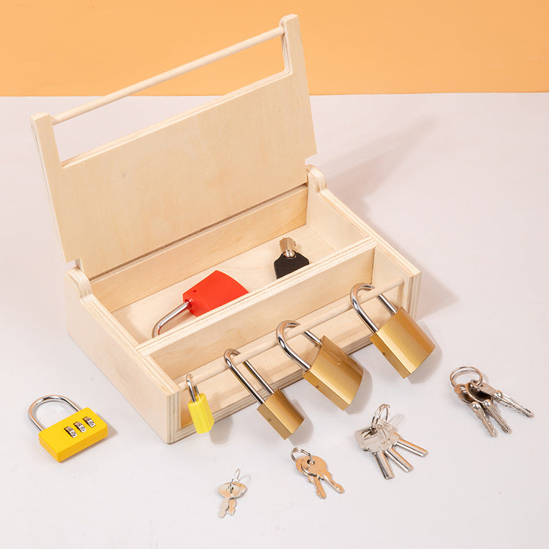 Montessori Key & Lock Wooden Toy