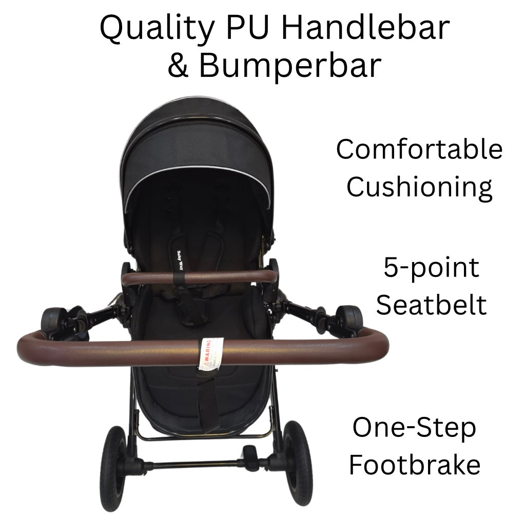Versa 3-in-1 Travel System – Open Bassinet Stroller + Capsule Car Seat with Sunshade Sets