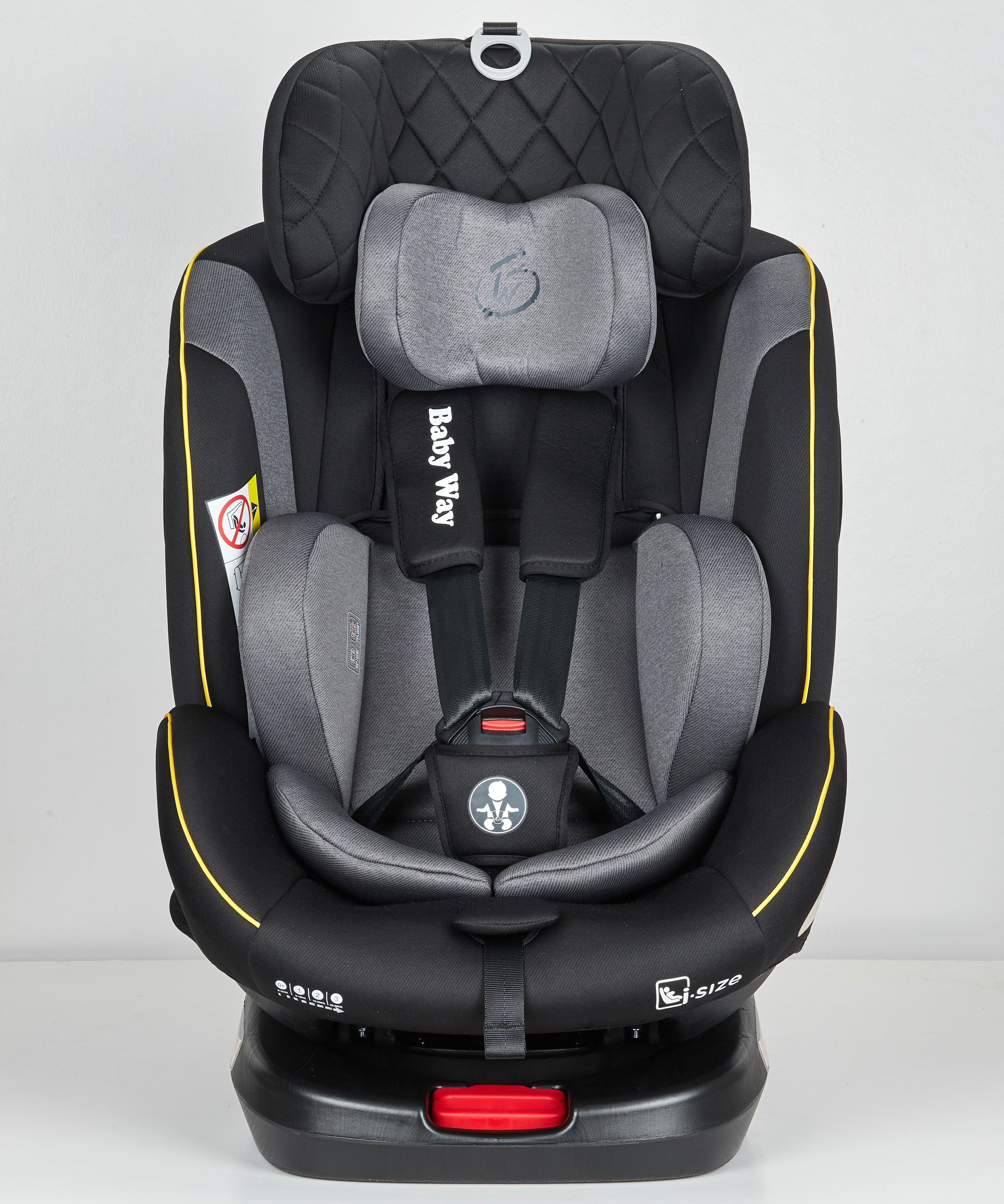 Preorder - GoldSpin GREY i-Size 360 Rotating Convertible Car Seat with ISOFIX and Top Tether