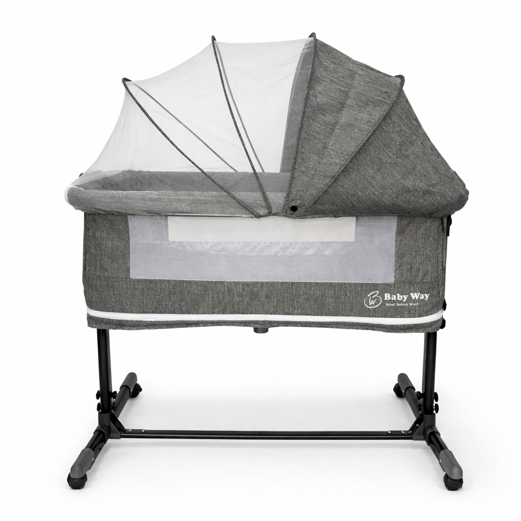GrowNest 3in1 Cosleeper Bed Bassinet & Playpen with Rocking and Canopy