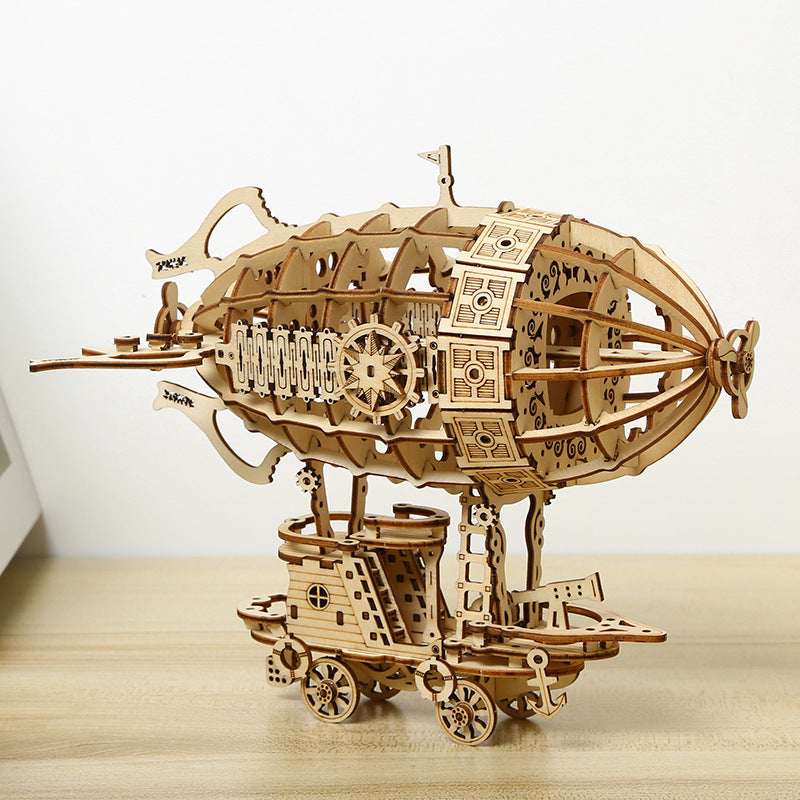 Wooden Airship 3D Puzzle Model