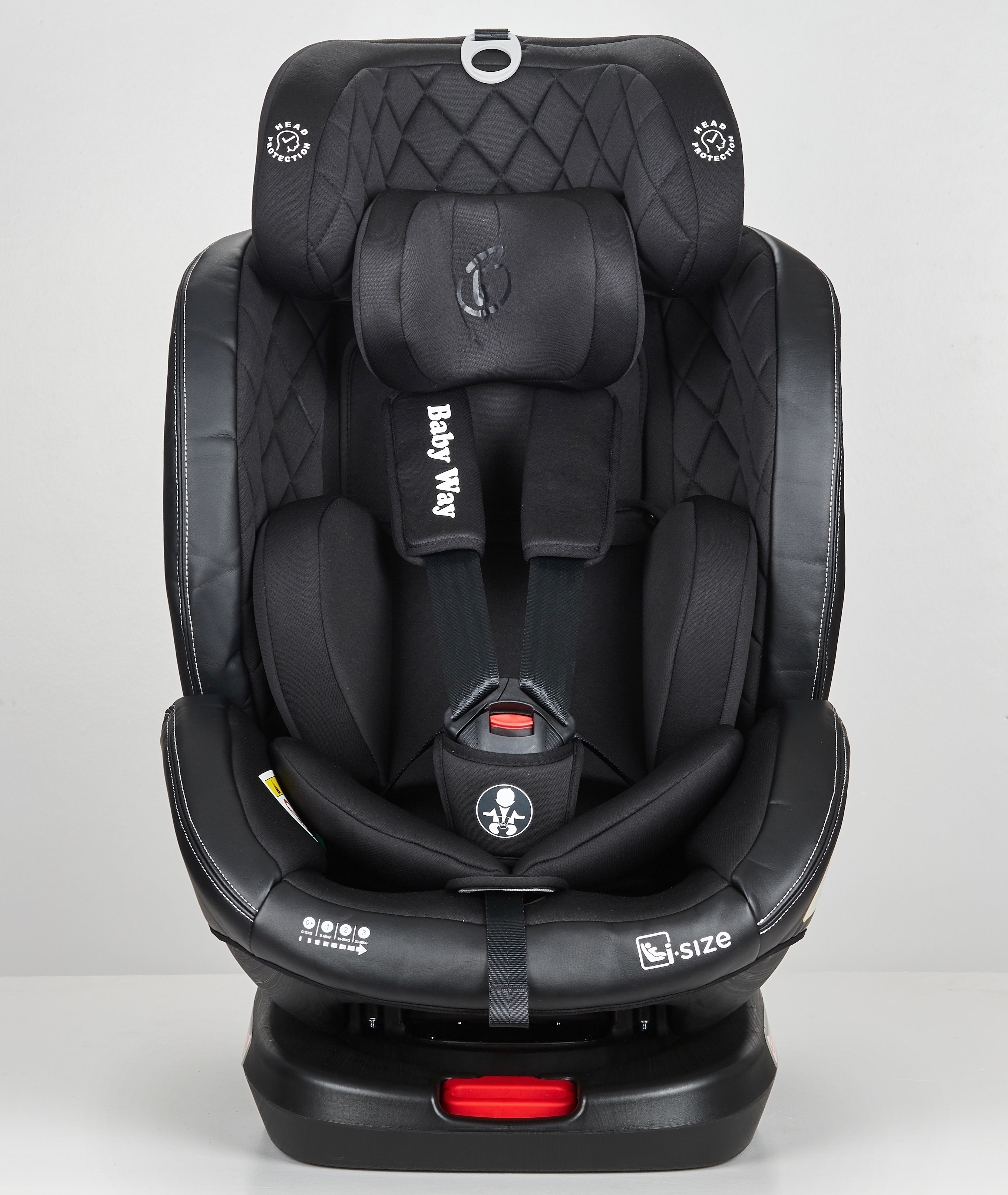 Preorder - Royal Black i-Size 360 Rotating Convertible Car Seat with ISOFIX and Top Tether