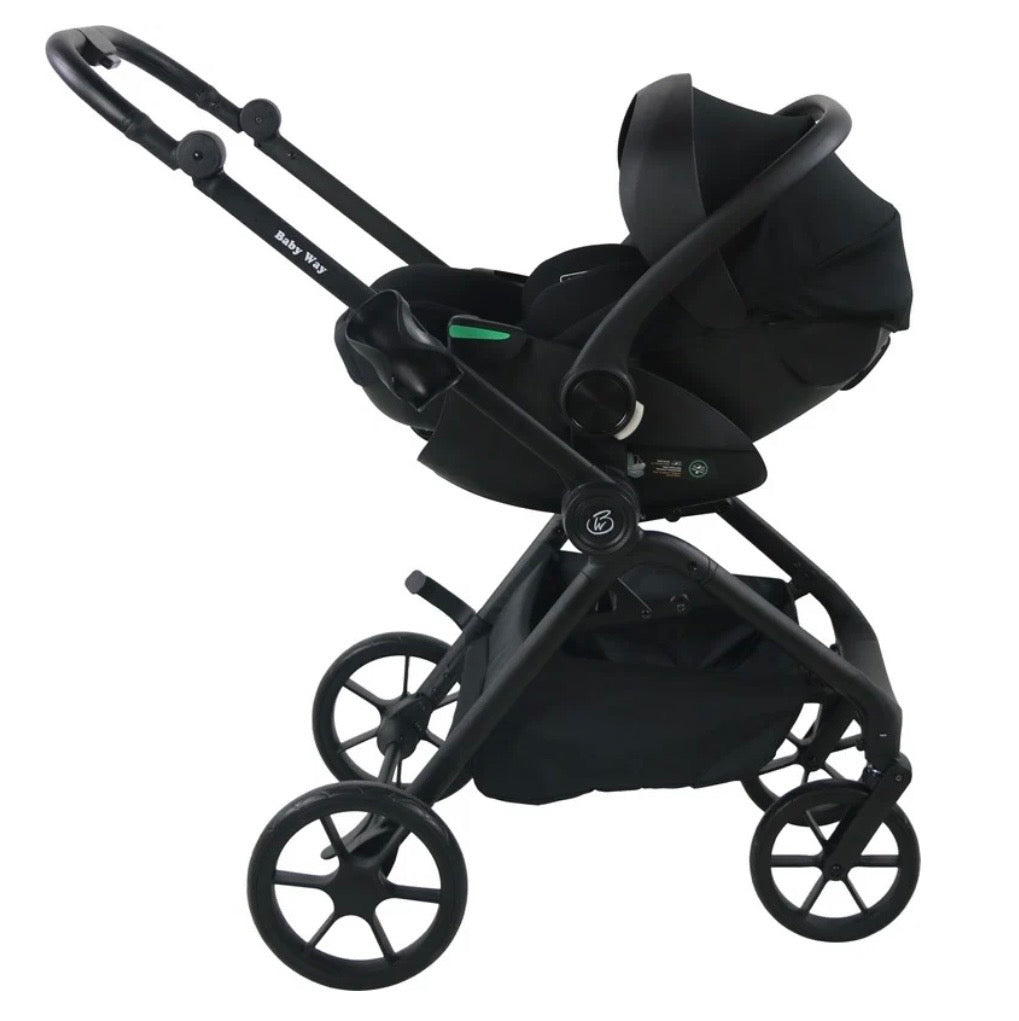 Crown Y Luxury Travel System - Reversible Stroller + Reclining i-Size Capsule + Rotating ISOFIX Base