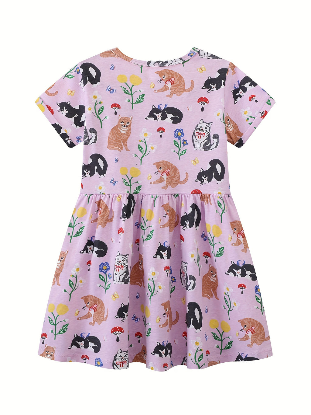Short Sleeve  Animal Cat Soft  [Random Pattern]