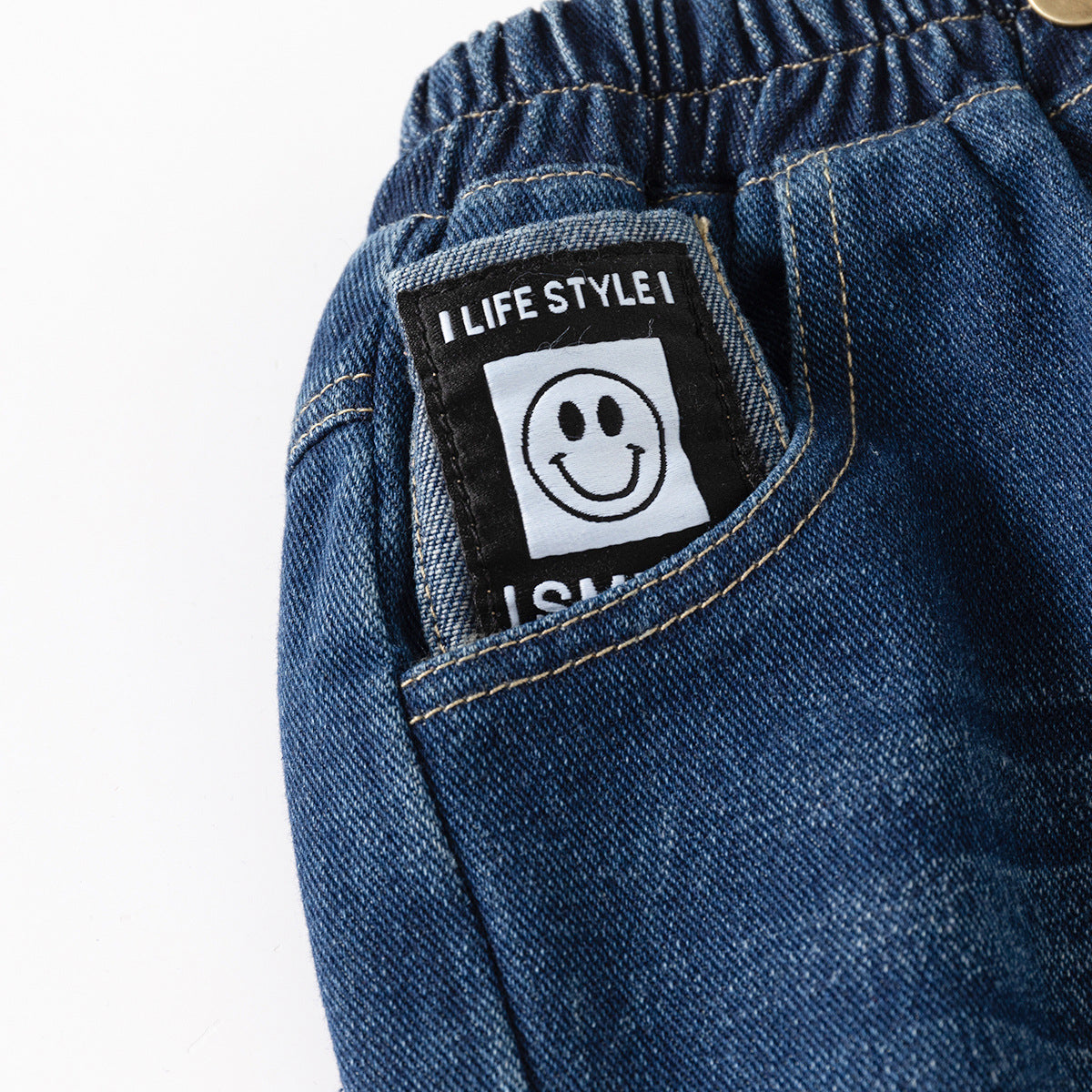Children's Boy Jeans Casual Pants Kids Trousers Baby Long Pants Wholesale Kids Clothing