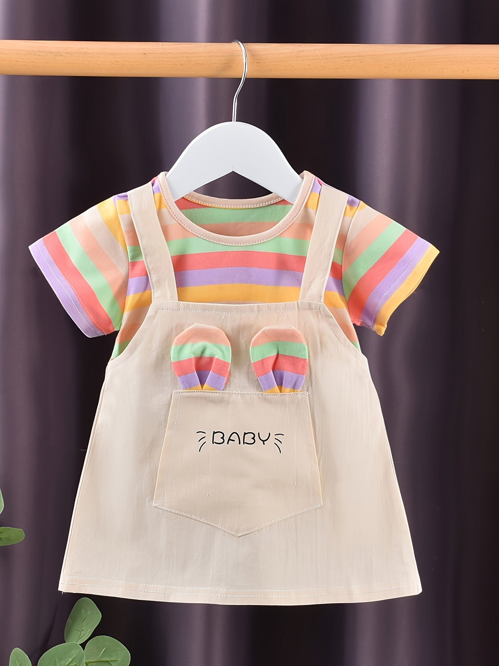 Girls' Sweet Pinafore Dress