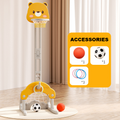 Kids Basketball Hoop Stand Height Adjustable 142CM Water base