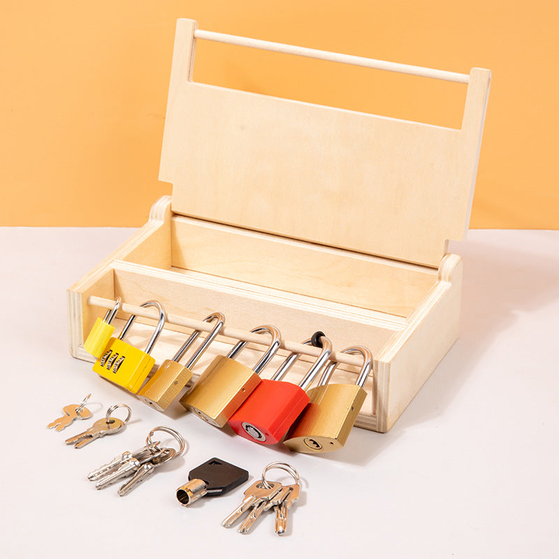 Montessori Key & Lock Wooden Toy