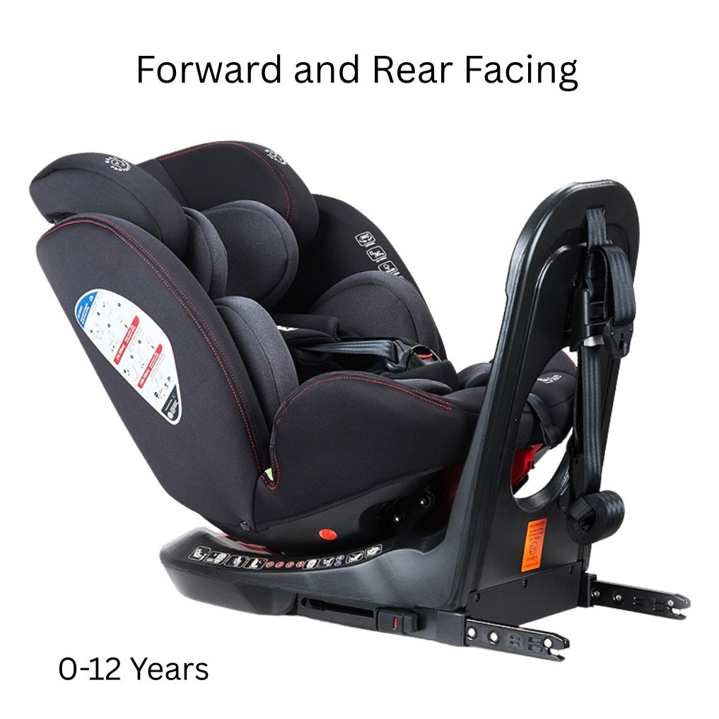 Defender i-Size 360 Rotating and Convertible Car Seat with ISOFIX and Top Tether - BEIGE