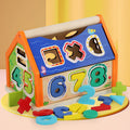 Wooden Shape & Number House Puzzle