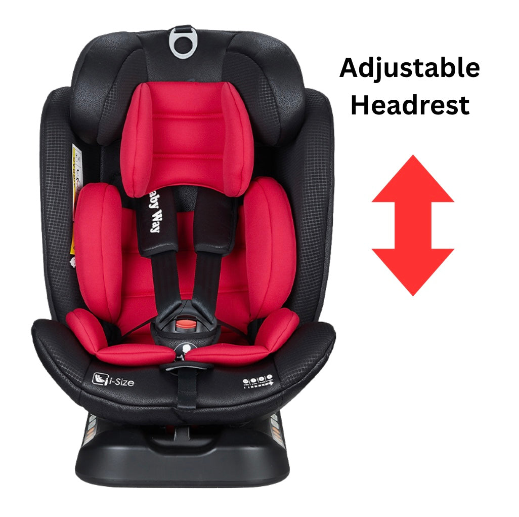 GrowSwitch iSize Convertible Car Seat for 0-12 years - RED