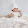 Muslin sherpa blanket - Ivory