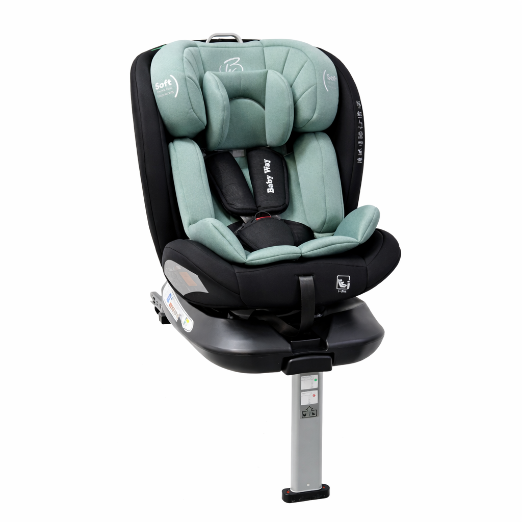 Preorder - SpinGuard Mint i-Size 360 Rotating and Convertible Car Seat with ISOFIX and Support Leg