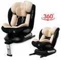 SpinGuard Beige i-Size 360 Rotating Car Seat with ISOFIX and Support Leg