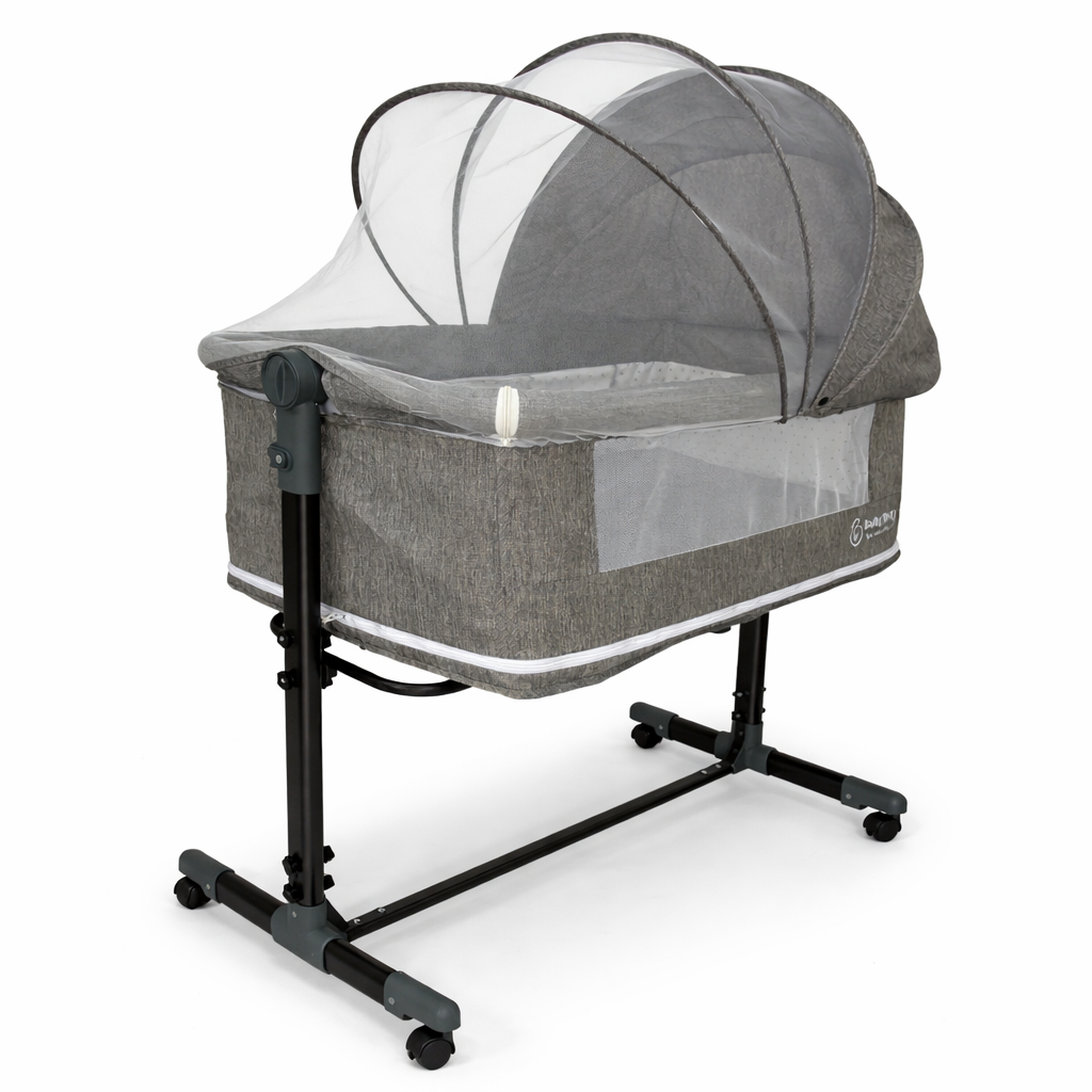 GrowNest 3in1 Cosleeper Bed Bassinet & Playpen with Rocking and Canopy