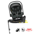 Crown i-Size Reclining Capsule Car Seat and ISOFIX 360 Rotating Capsule Base - OLIVE