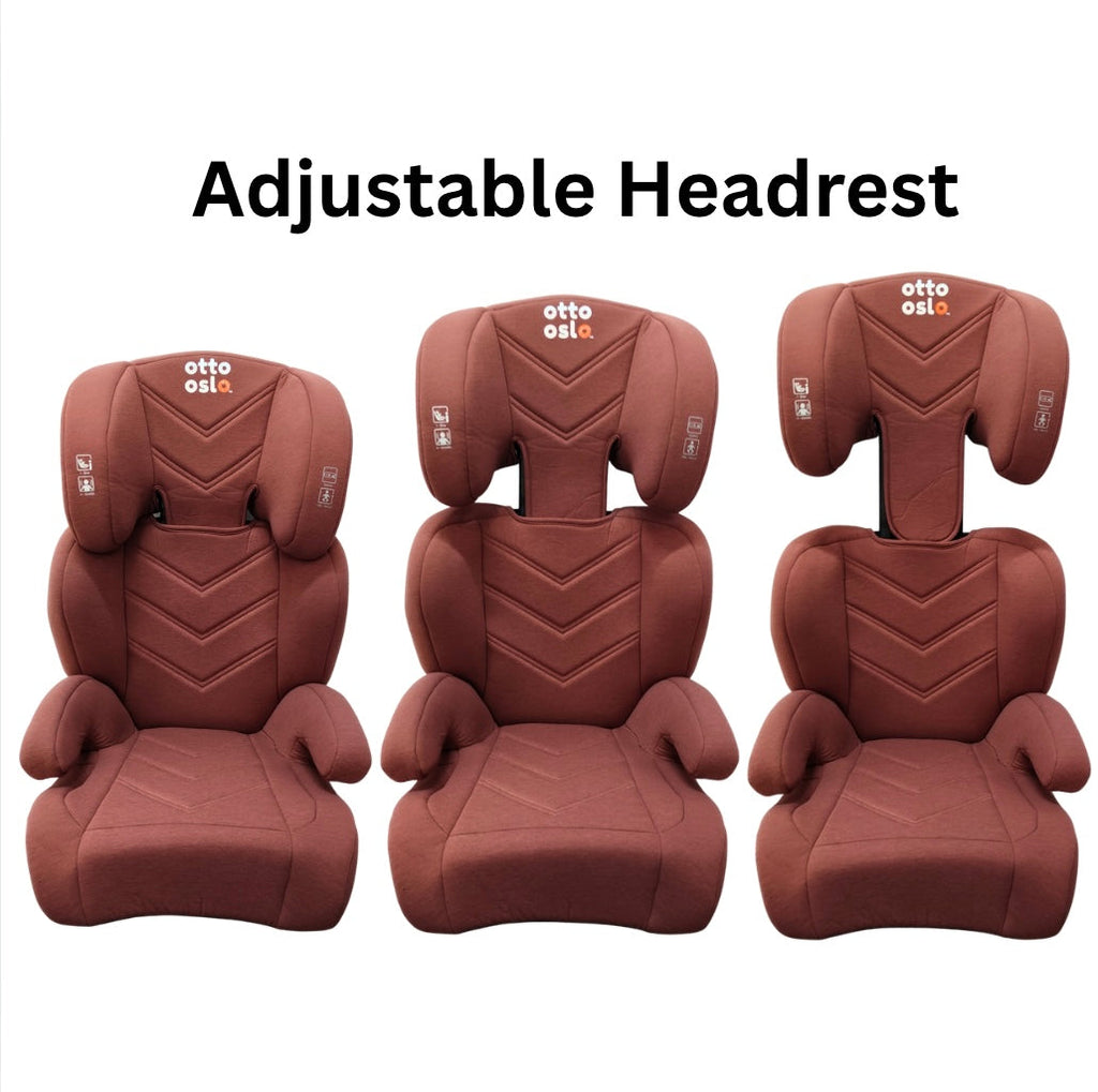 Zen i-Size Booster Car Seat with Isofix and Adjustable Headrest - PINK