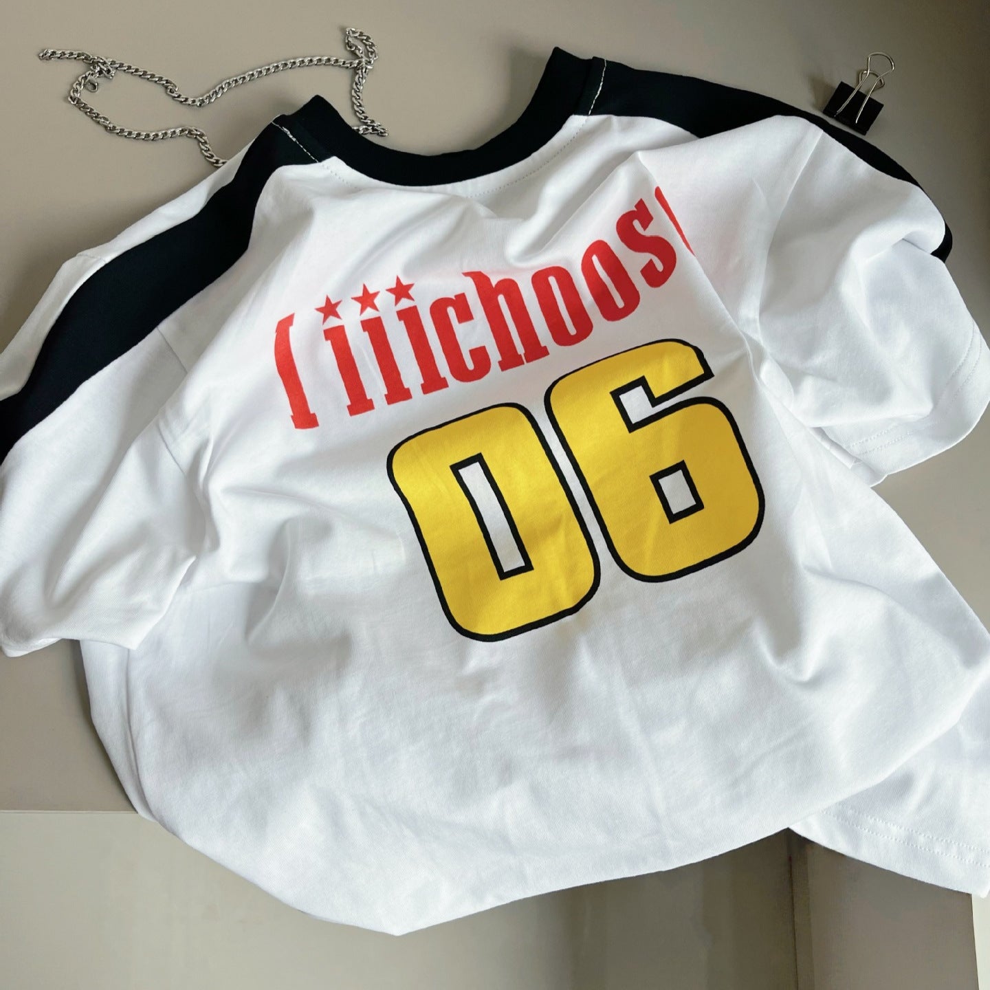 Boy's Short Sleeve Street Retro Color-Block T-Shirt for Kids