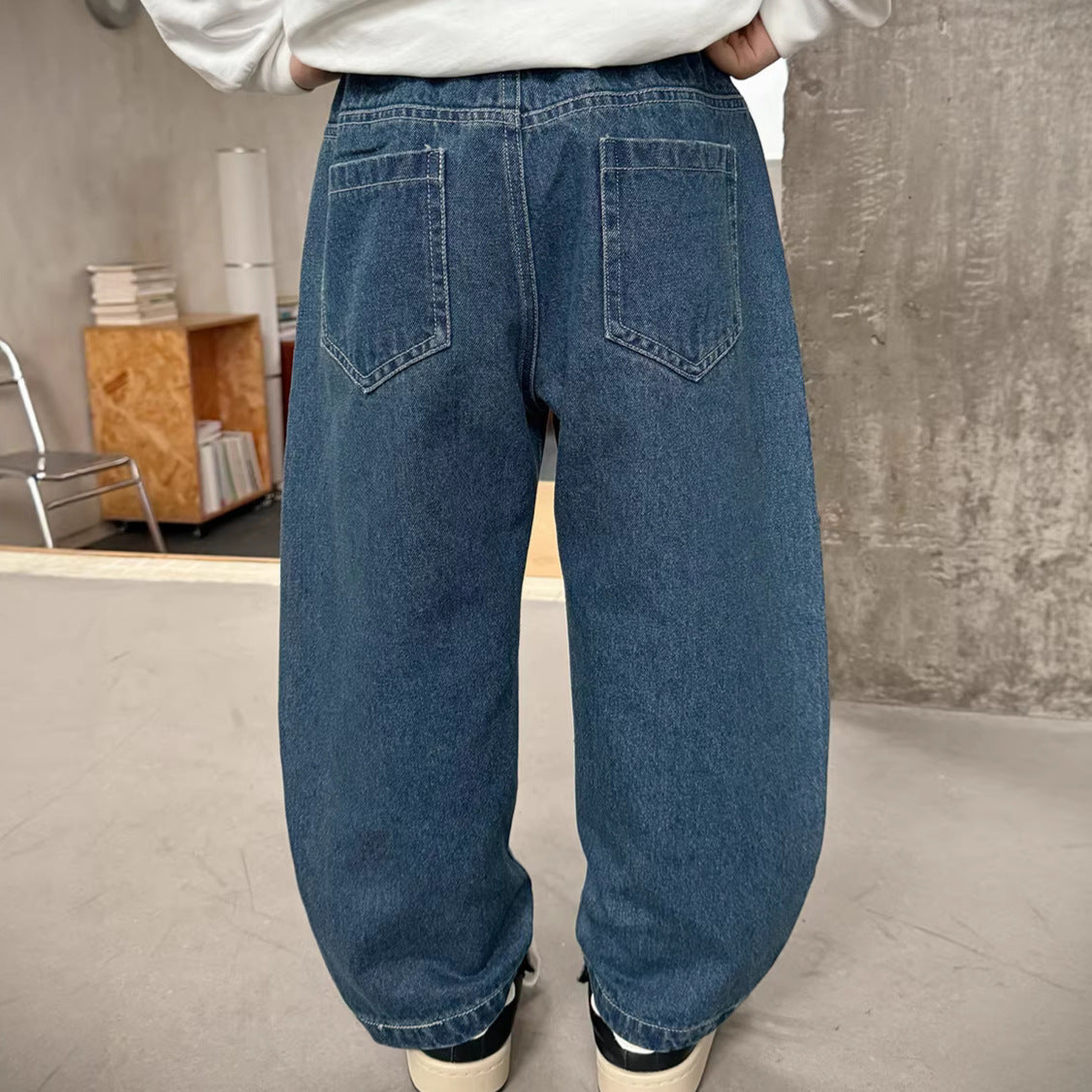 Boys' Jeans Casual Loose Pants Long Trousers  for Middle and Older Kids