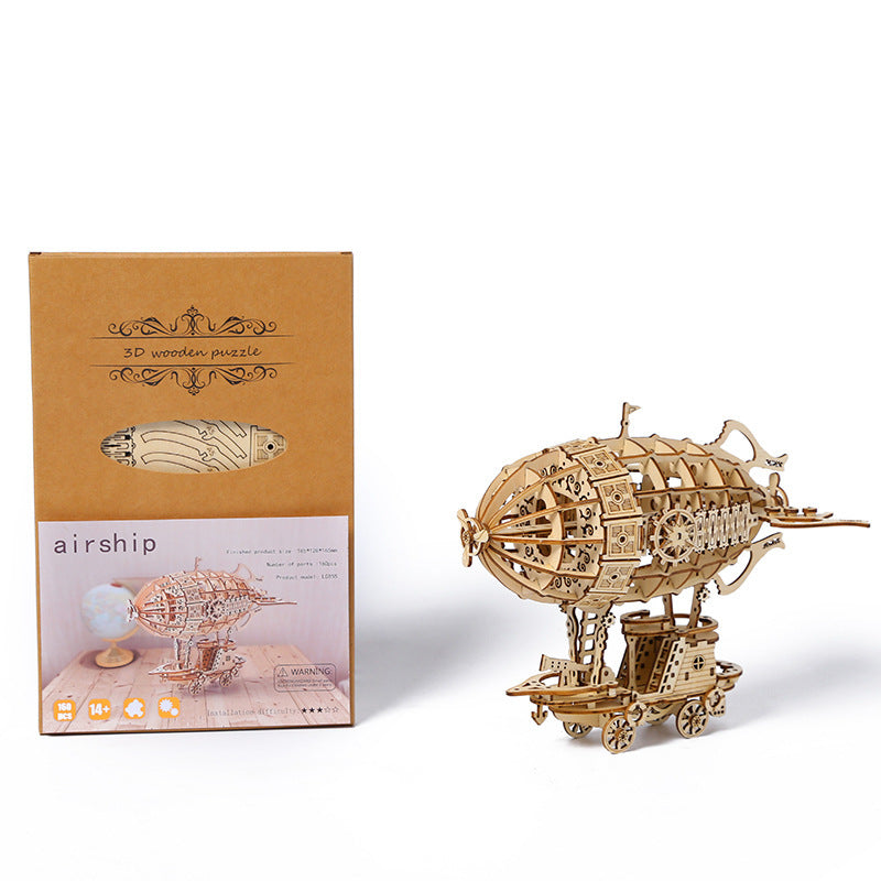 Wooden Airship 3D Puzzle Model