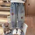Denim Pants Unisex Kids Trendy Dad Pants Casual Versatile