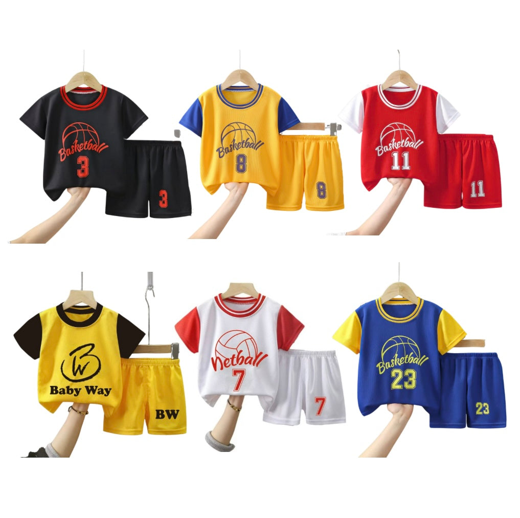 Kids Sportswear Matching Set – Basketball & Netball Style