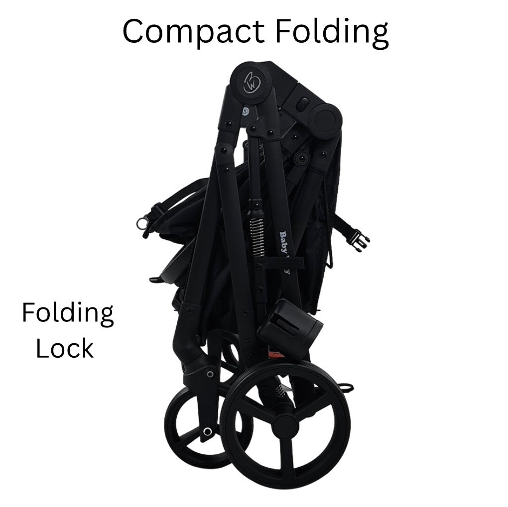 Crown Z - Premium Travel System - Reversible Bassinet Stroller + iSize Reclining Capsule + 360 Rotating Isofix Base