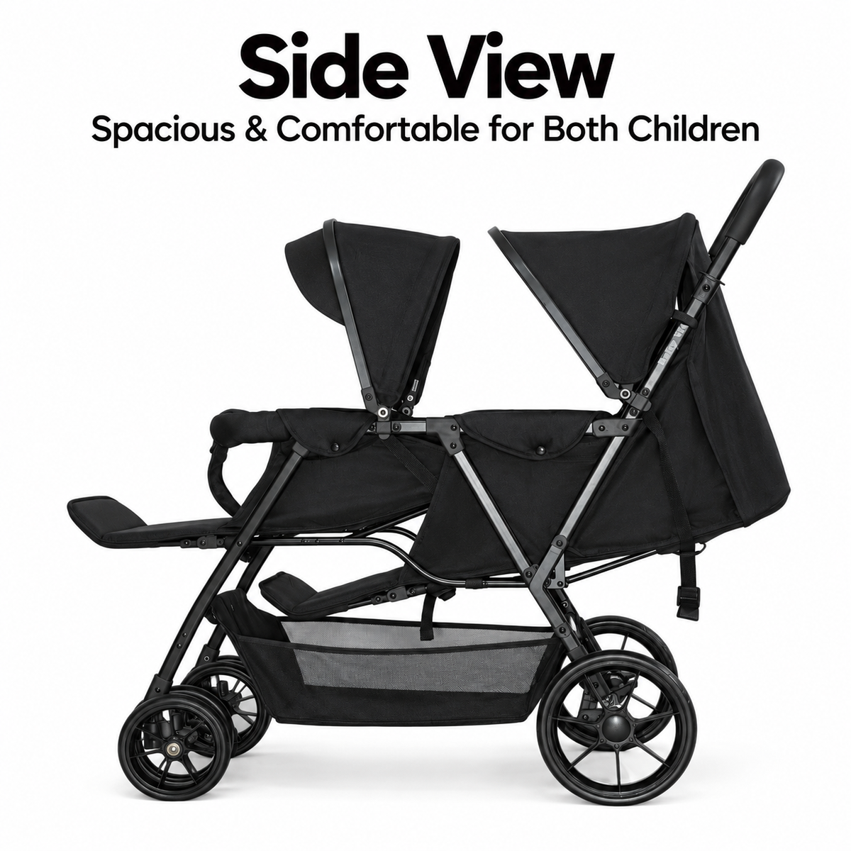 Duo Lite - Tandem Twin Compact Double Stroller with Rain Cover