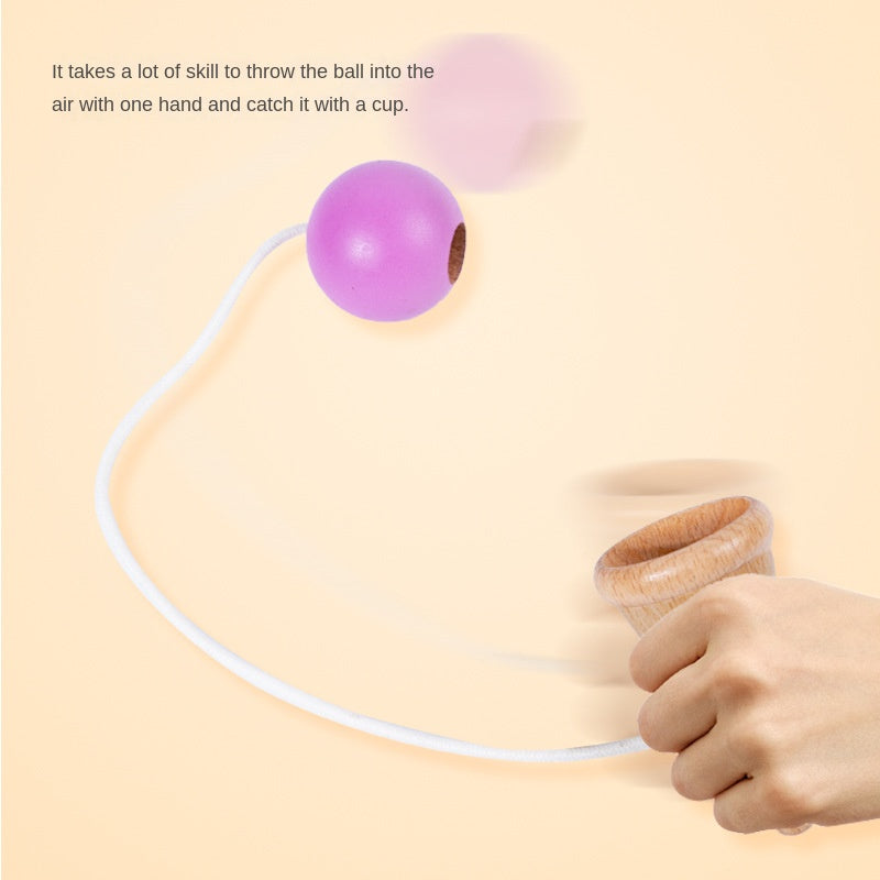 Wooden Ball & Cup Skill Toy
