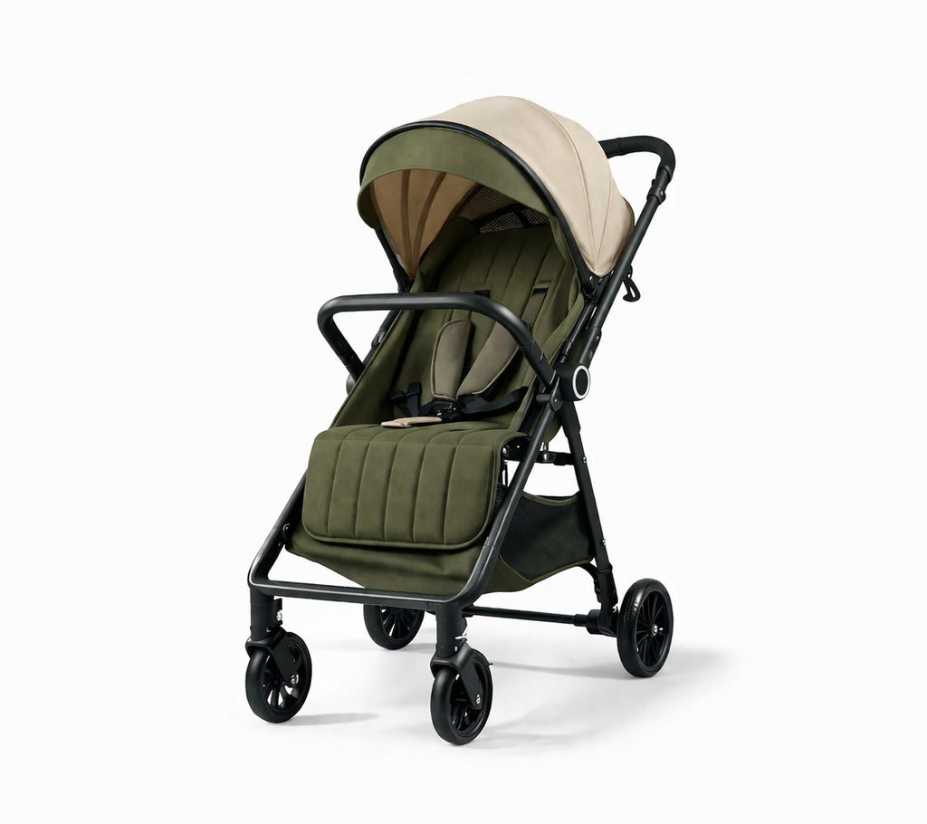 Roam Switch Lightweight Reversible Handlebar Compact Baby Stroller - OLIVE