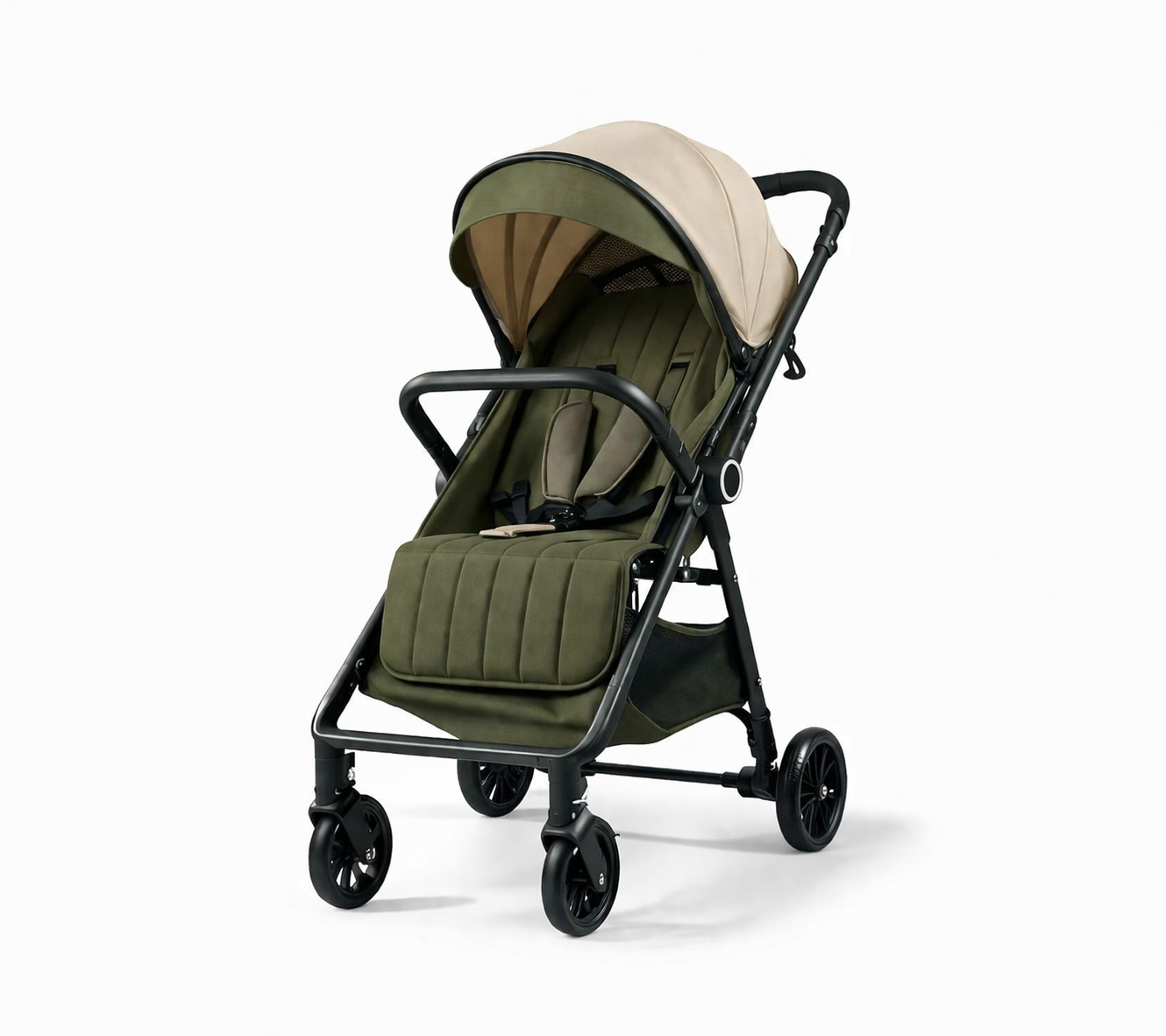 Roam Switch Lightweight Reversible Handlebar Compact Baby Stroller - OLIVE