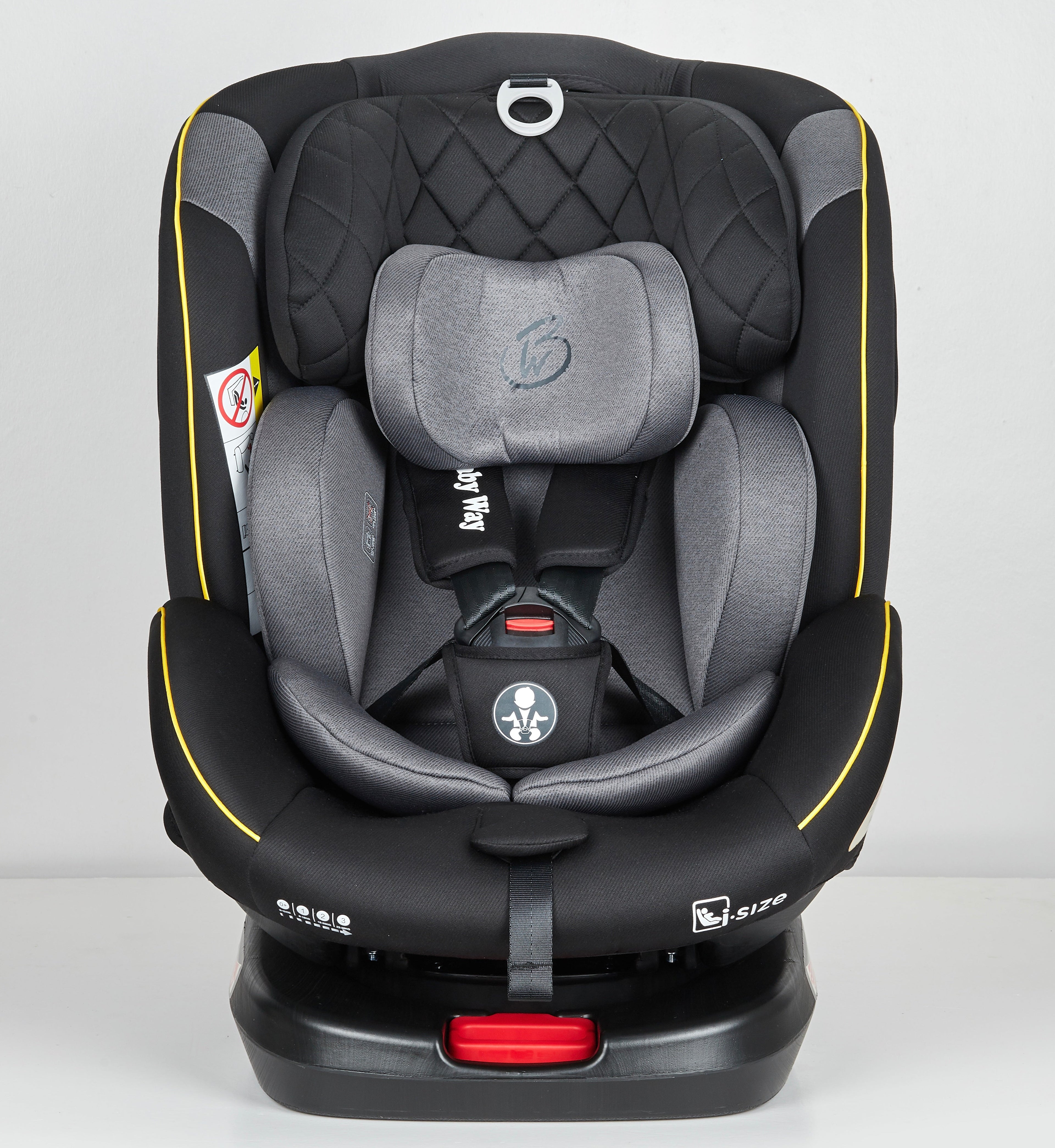 Preorder - GoldSpin GREY i-Size 360 Rotating Convertible Car Seat with ISOFIX and Top Tether