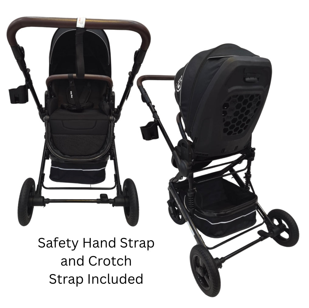 Versa 2in1 Open Bassinet Stroller with Sunshade and Cup Holder