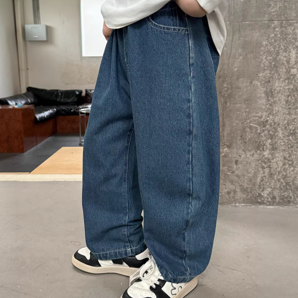 Boys' Jeans Casual Loose Pants Long Trousers  for Middle and Older Kids