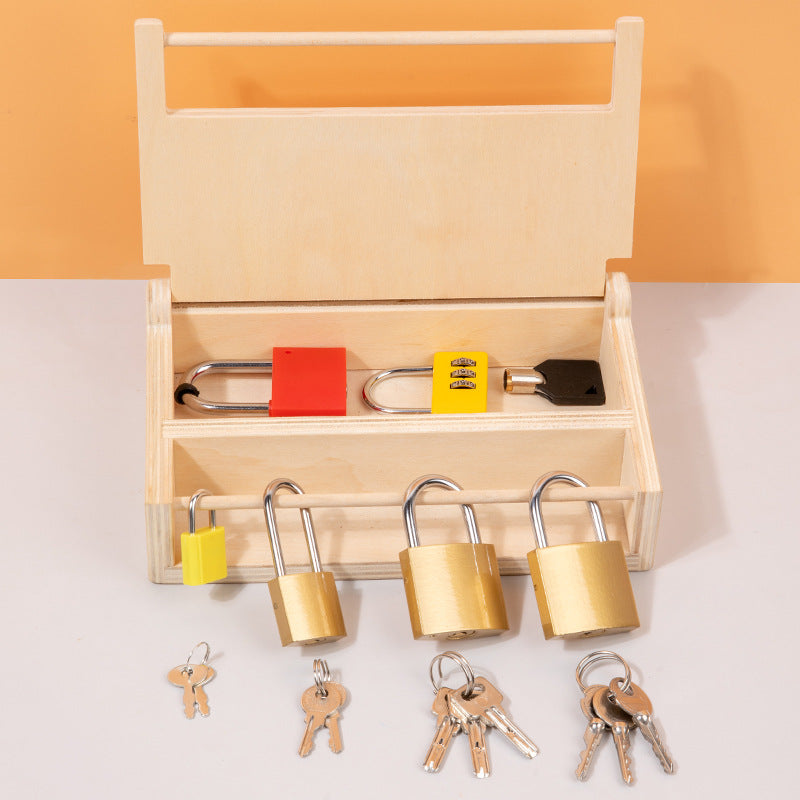Montessori Key & Lock Wooden Toy