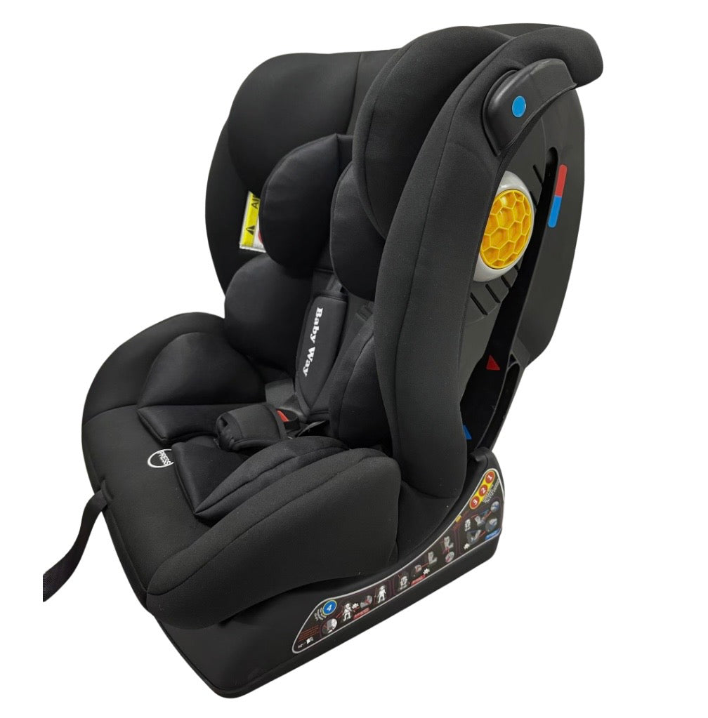SmoothSwitch Convertible Reclining Car Seat for 0-12 years - BLACK