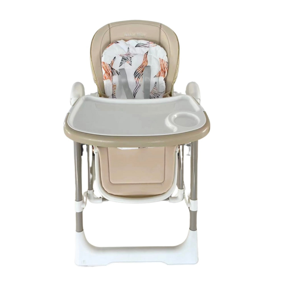 Jupiter Beige 2-in-1 High Chair & Swing, Height Adjustable and Recline