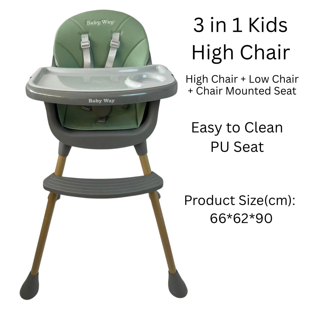 Willow 3 in 1 Multifunctional Kids High Chair - SAGE