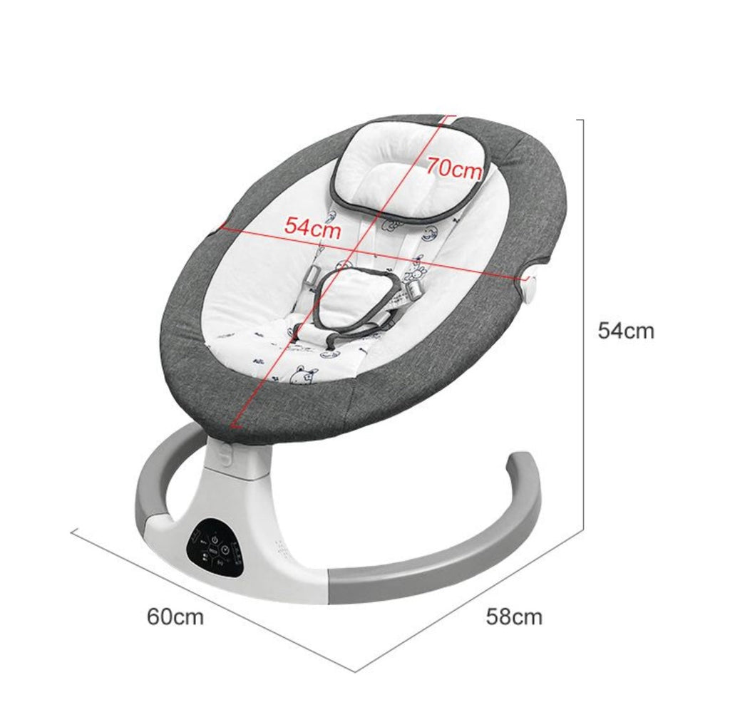 2-in-1 Electric Baby Rocker Swing / Bouncer & Dining Seat with Food Tray and Remote