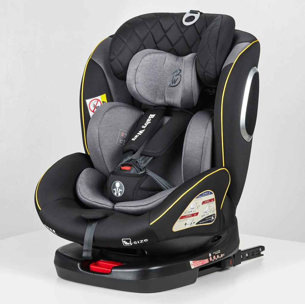Preorder - GoldSpin GREY i-Size 360 Rotating Convertible Car Seat with ISOFIX and Top Tether