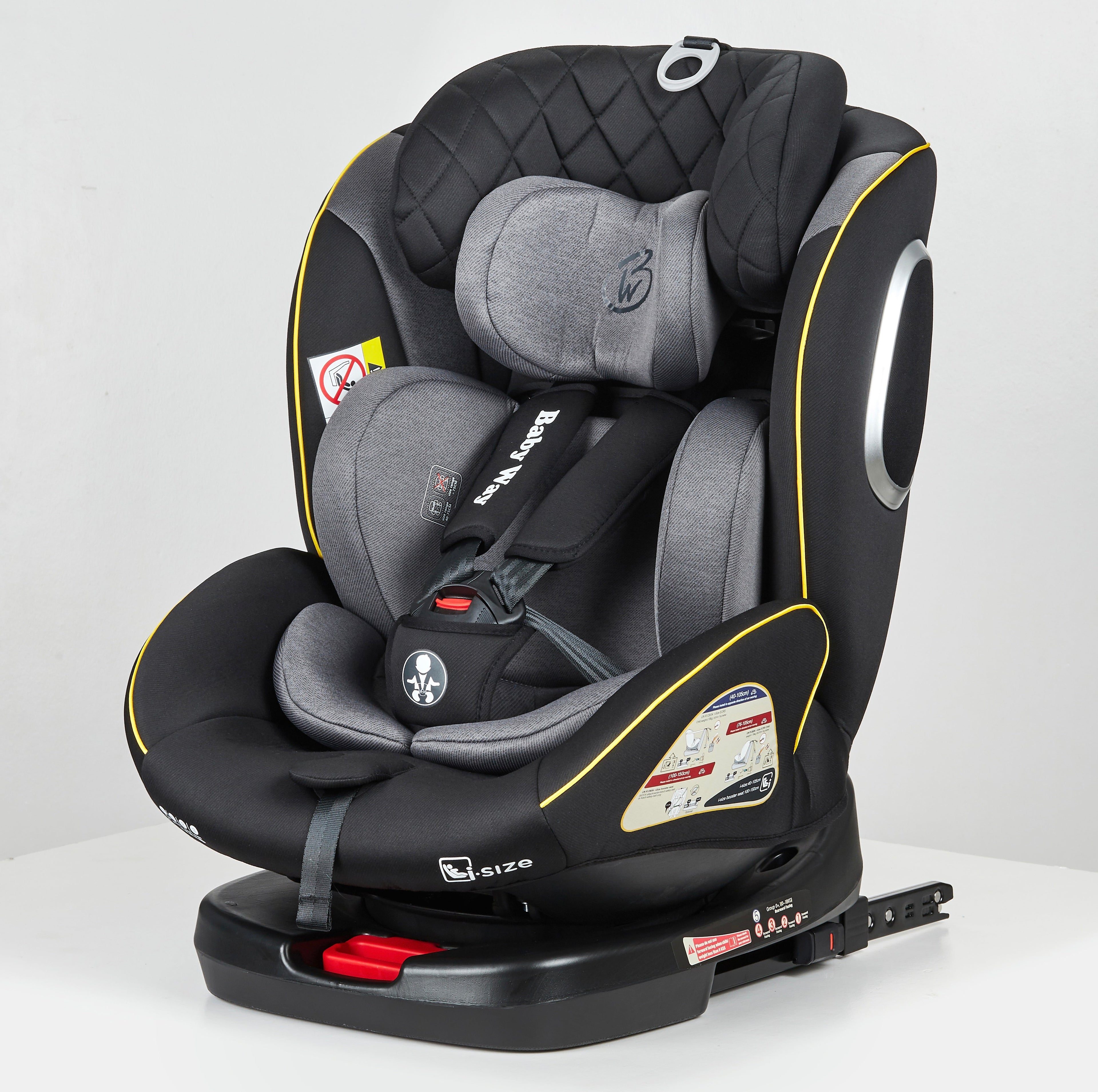 Preorder - GoldSpin GREY i-Size 360 Rotating Convertible Car Seat with ISOFIX and Top Tether