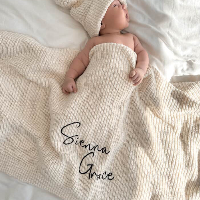 PREORDER - Knit blanket- Fawn- PREORDER
