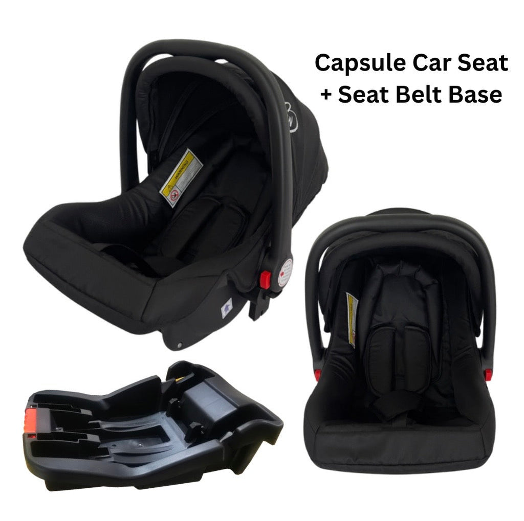 Cooper - Compact & Lightweight Urban Stroller + Capsule Car Seat + Base with Pull Handle