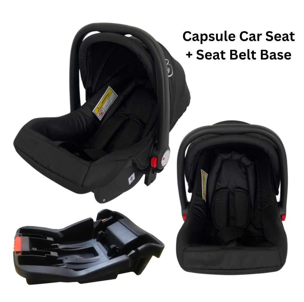 Cooper - Compact & Lightweight Urban Stroller + Capsule Car Seat + Base with Pull Handle