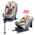 SafeHalo 360 Rotating and Convertible Car Seat with ISOFIX for All Ages - KHAKI