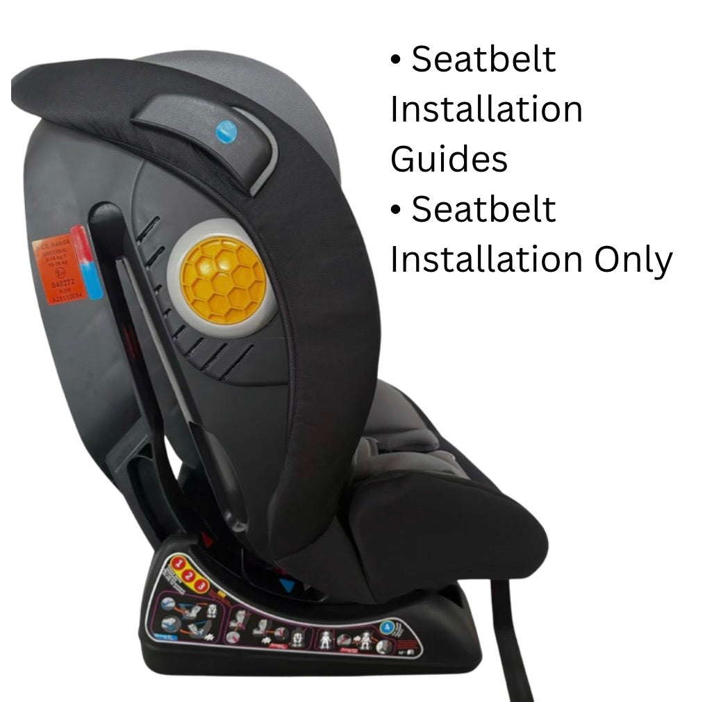 SmoothSwitch Convertible Reclining Car Seat for 0-12 years - GREY